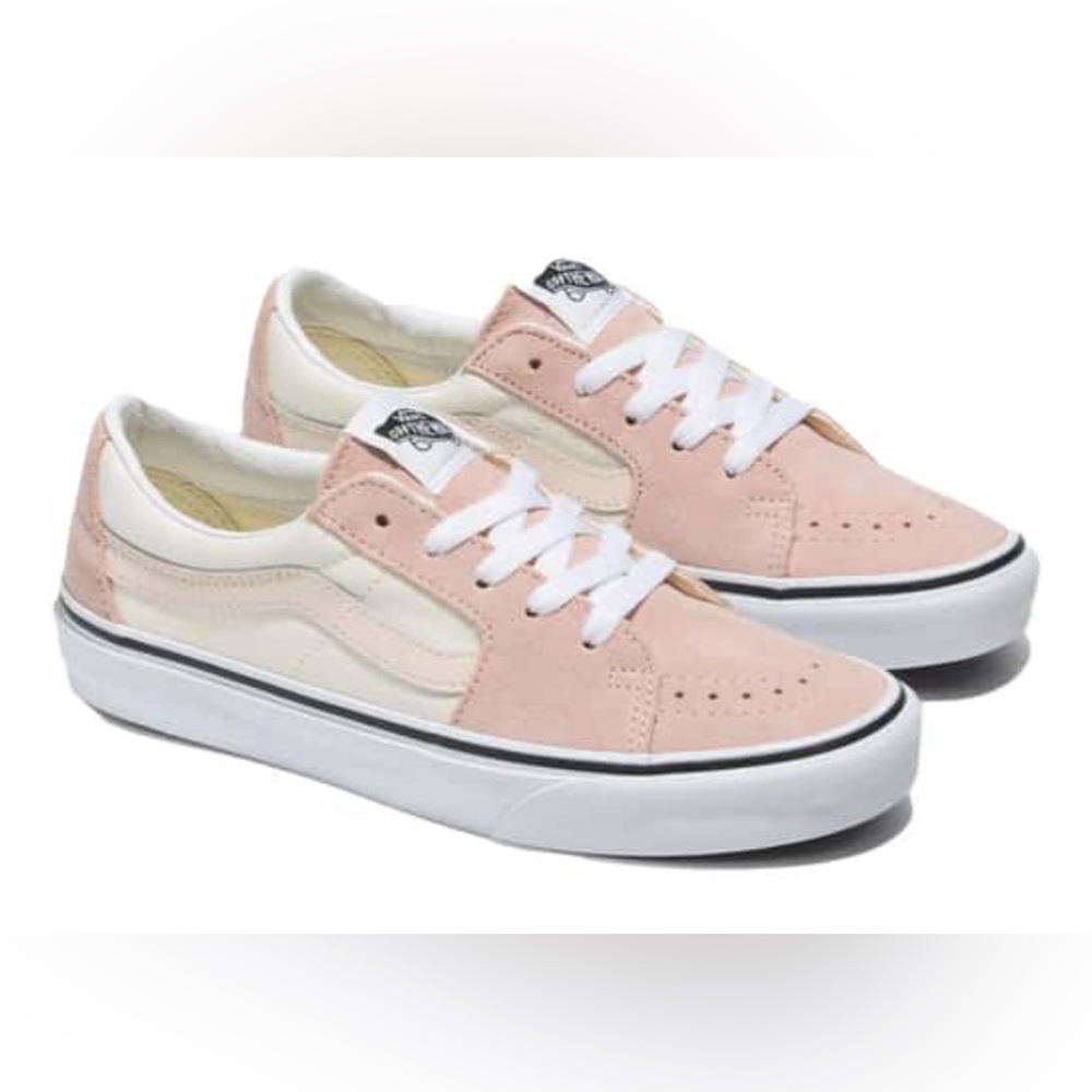 💓 Vans Women's SK8-Low Casual Shoes, women’s size 10. Color: Rose Smoke